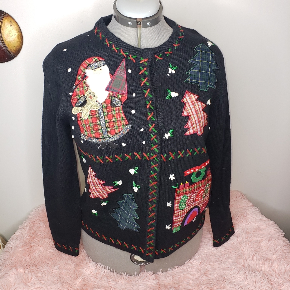 All Points Holiday Cardigan Size M